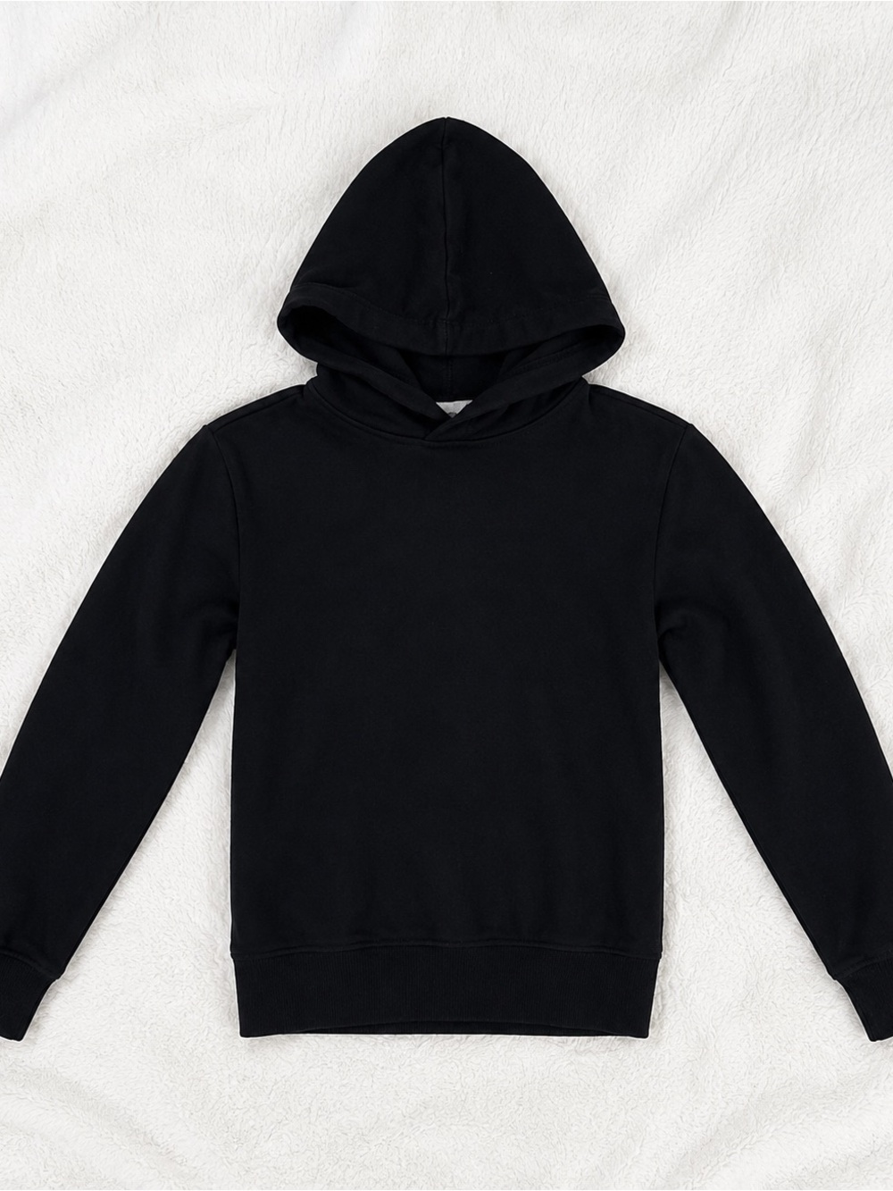 H&M Black Pullover Hoodie Sweater Youth Size 7/8 EUC